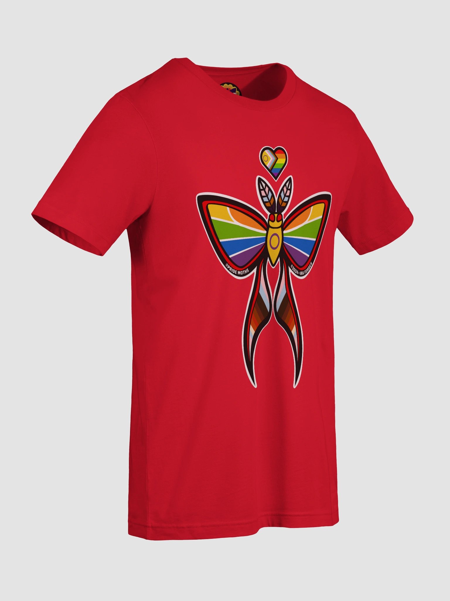 № 1 | PROGRESS PRIDE MOTH | GRAPHIC TEE | T-SHIRT product image (7)