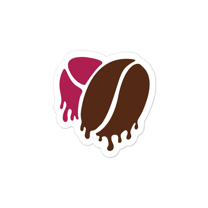 Dripping Coffee Bean Heart Decals product image (1)