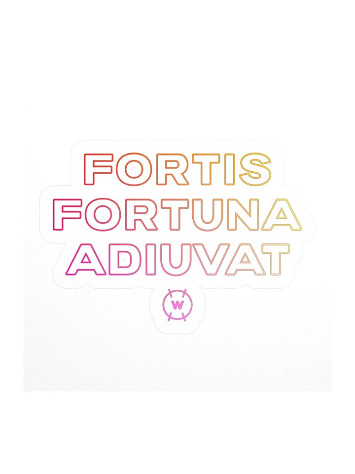 Fortis Fortuna Adiuvat Sticker product image (3)