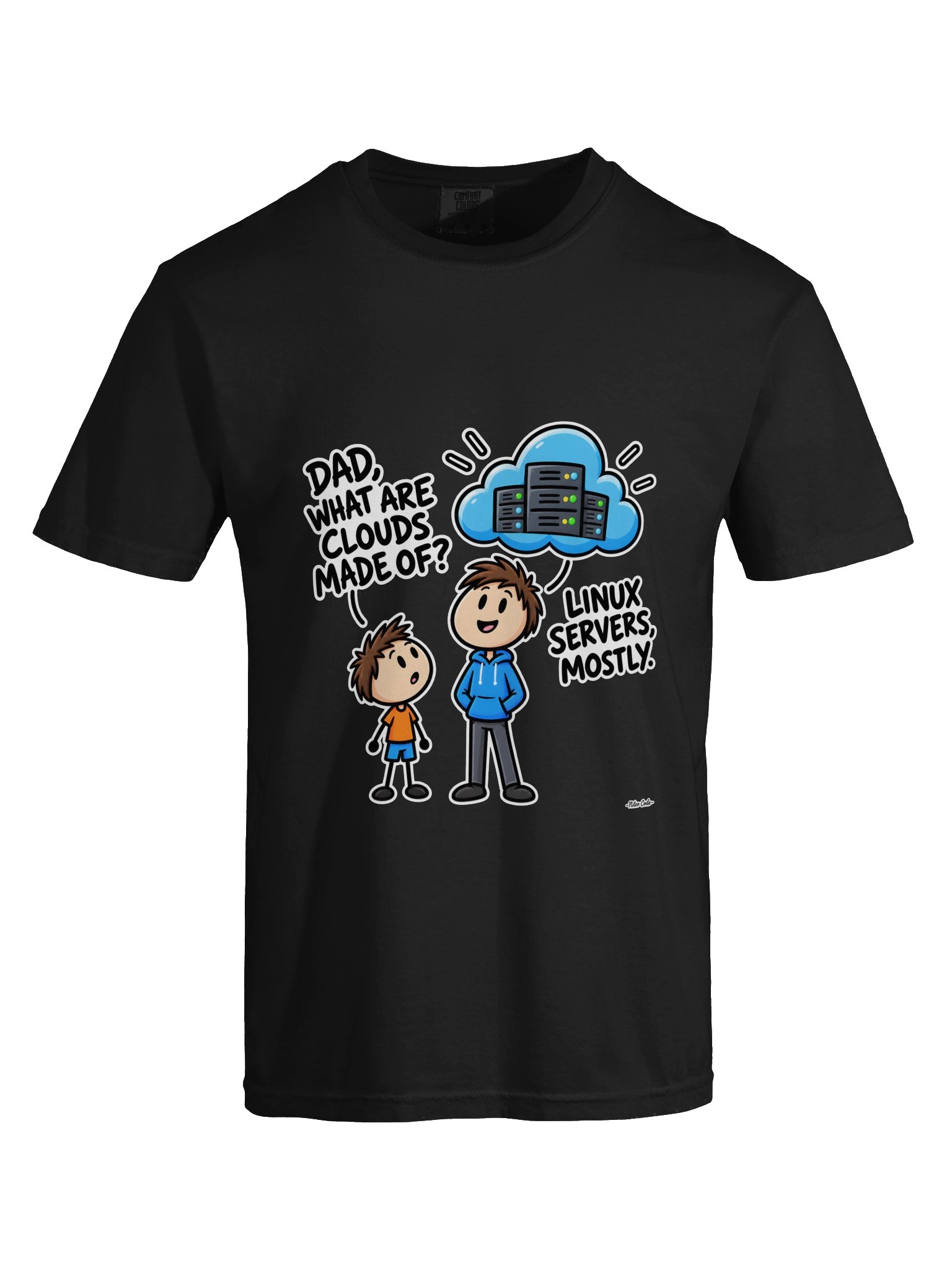 Linux Servers, Mostly — Cloud Computing Joke Tee product image (9)