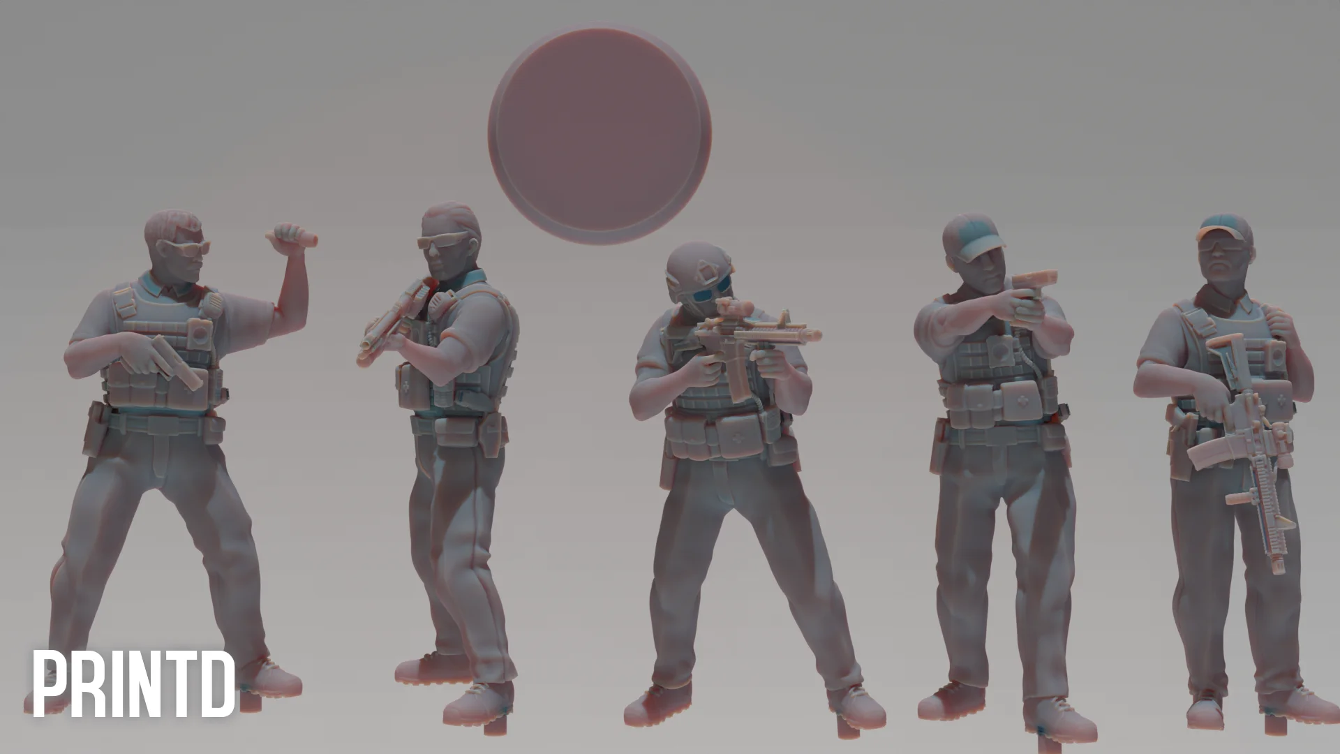 American Law Enforcement Officers - Modern Warfare Wargame Resin Models Zona Alpha product image (2)
