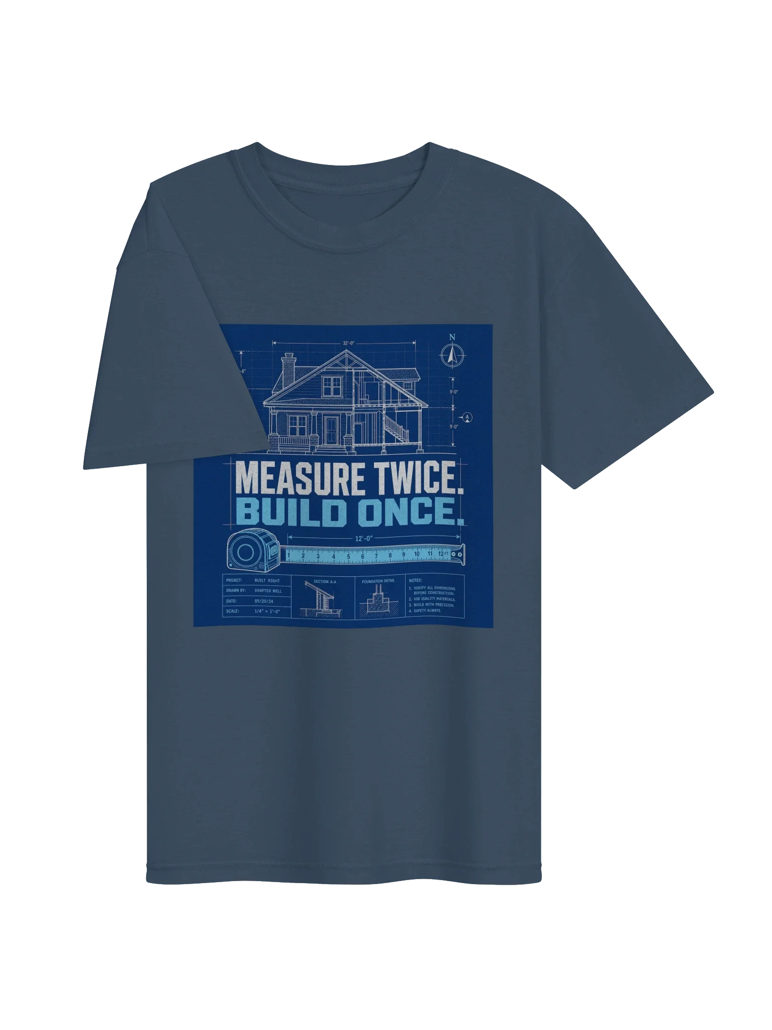 Measure Twice Build Once Tee — view 11