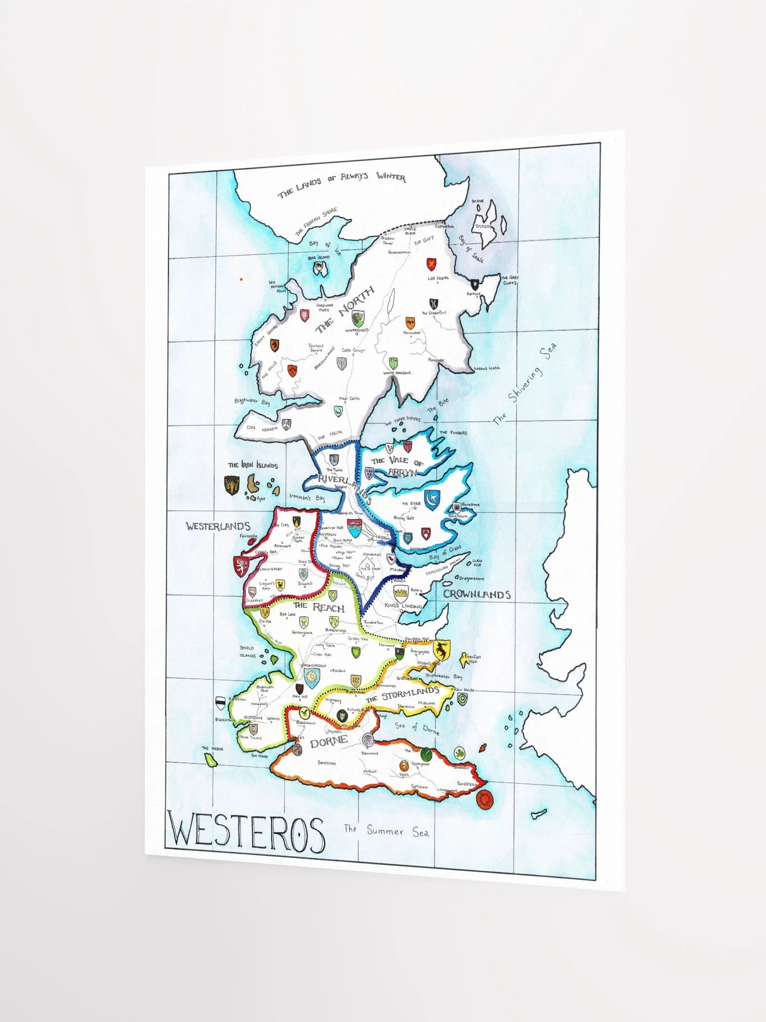 "Westeros" | Printed Map product image (2)