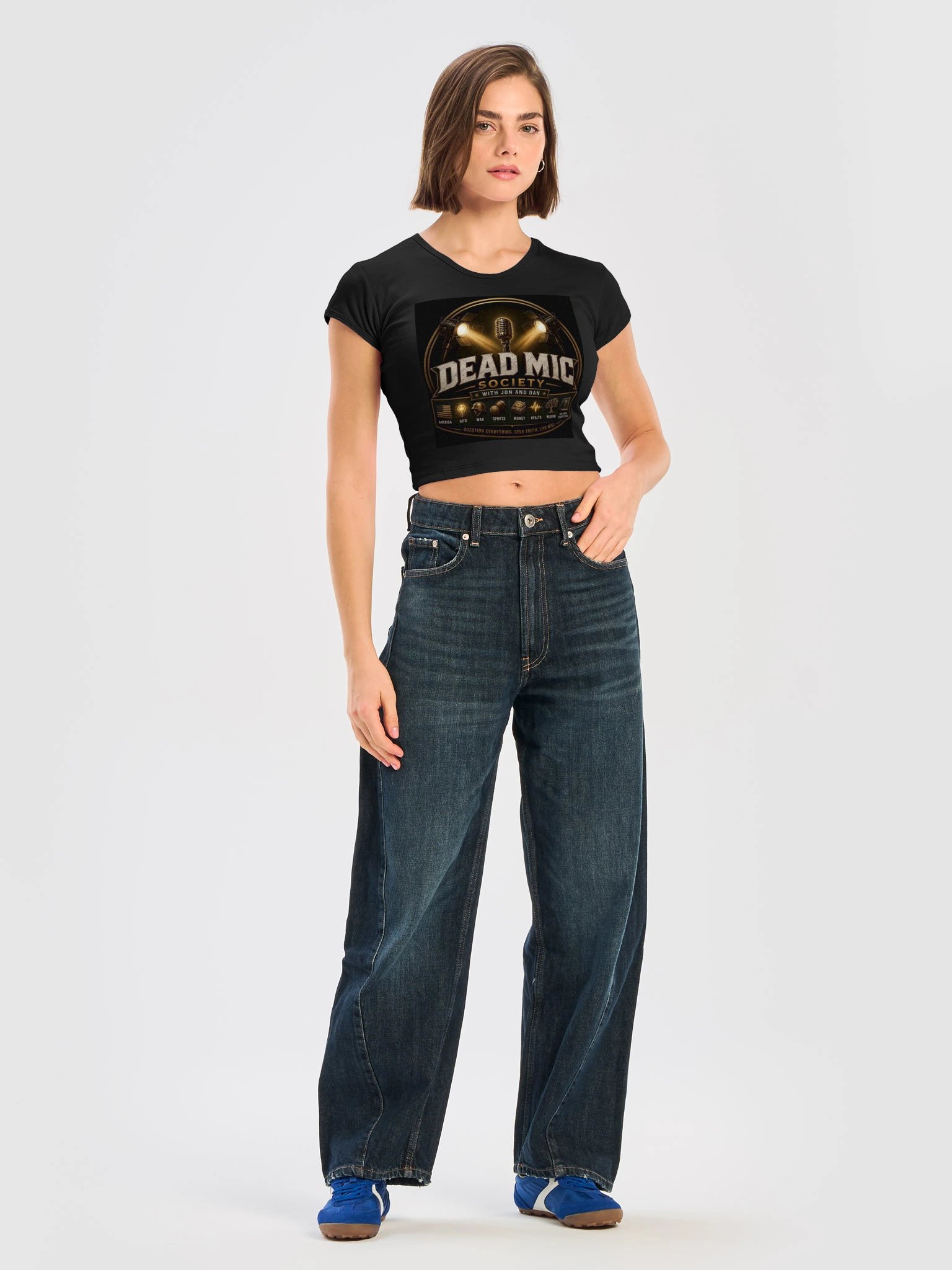 Dead Mic Society Ribbed Baby Tee product image (21)