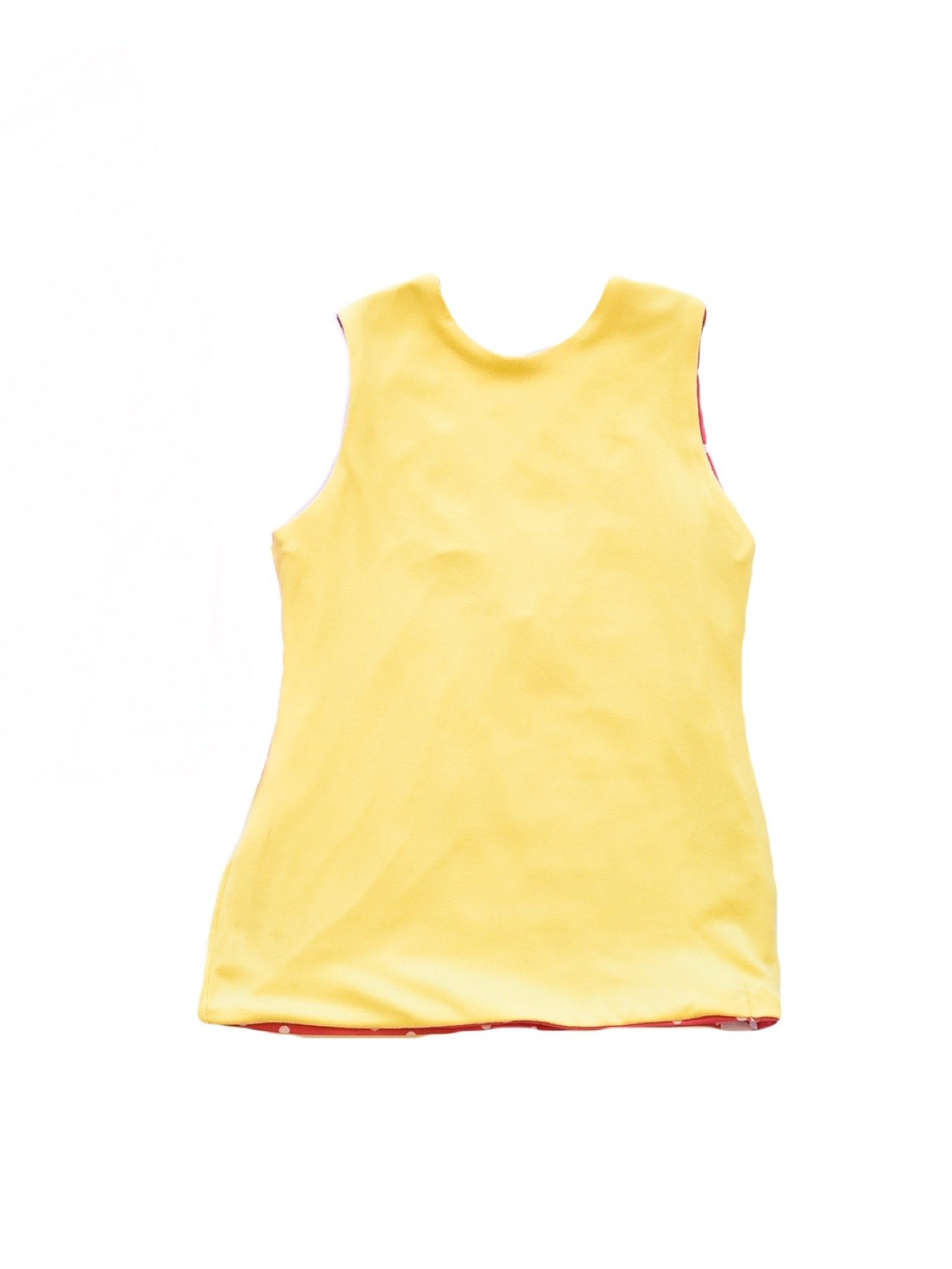 Pink Polka Dot & Yellow Reversible Fitted Top product image (3)