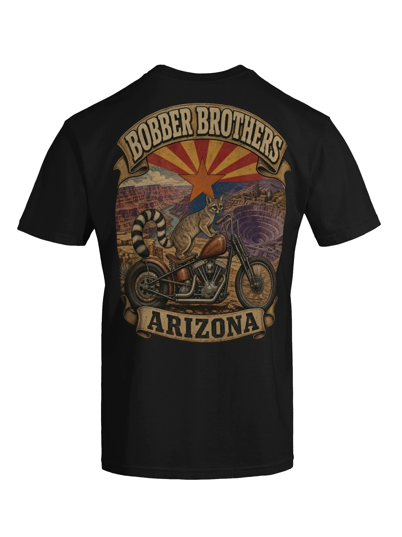 Arizona motorcycle t-shirt design by Bobber Brothers