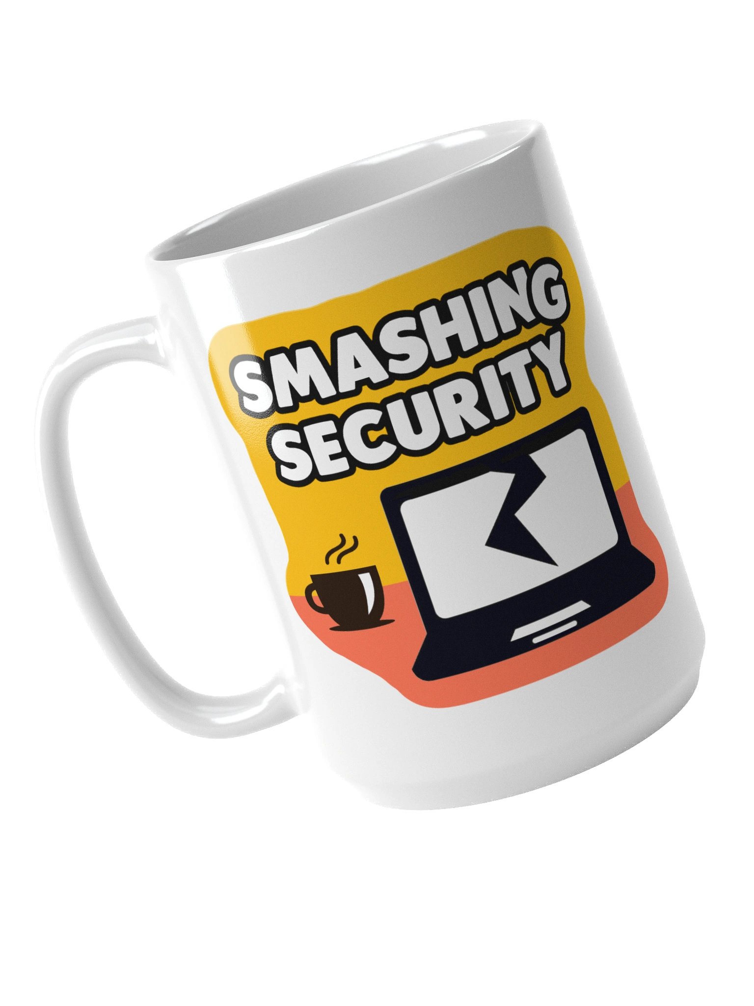 Smashing Security old-school logo mug product image (4)