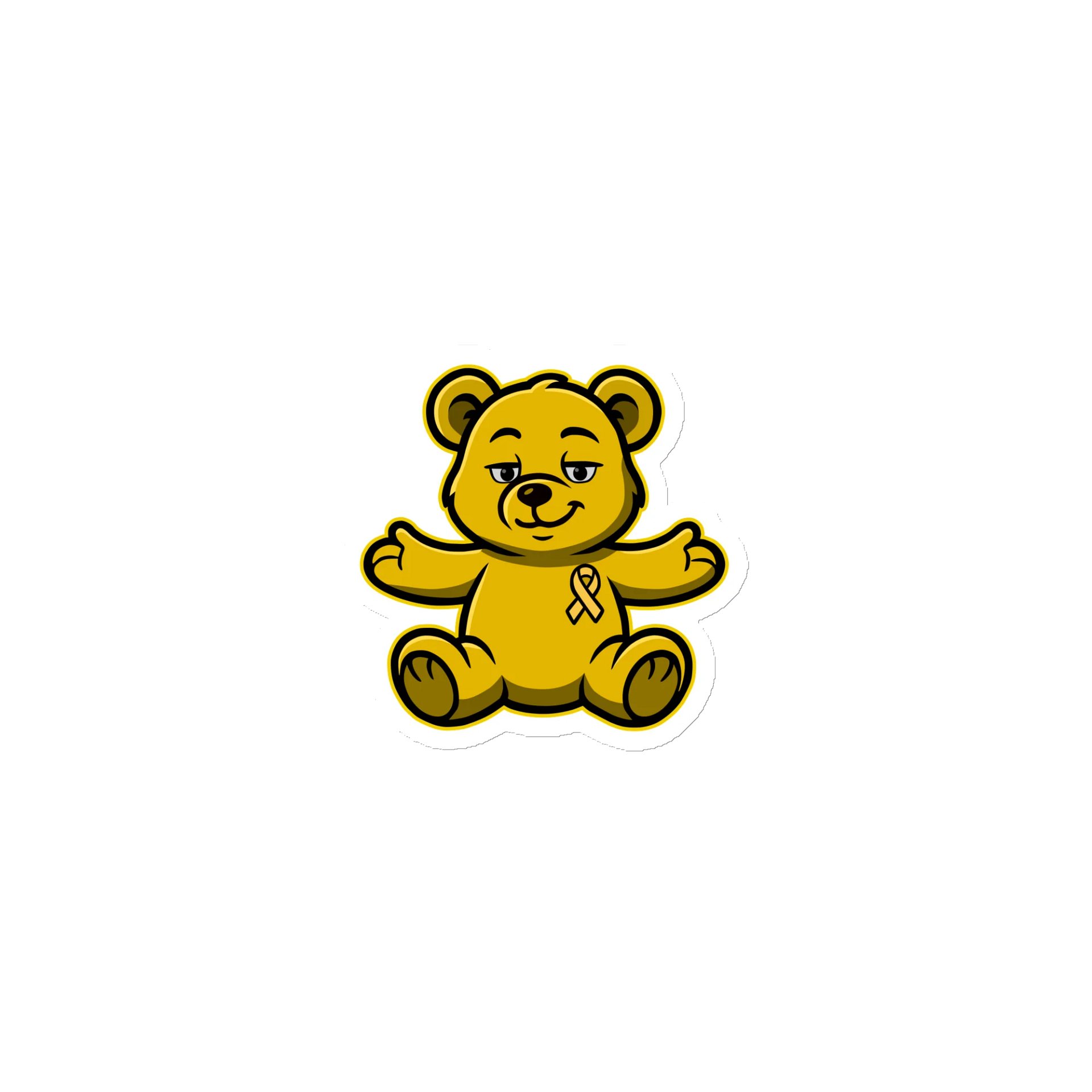 Yellow Bear of Sharing Magnet product image (1)