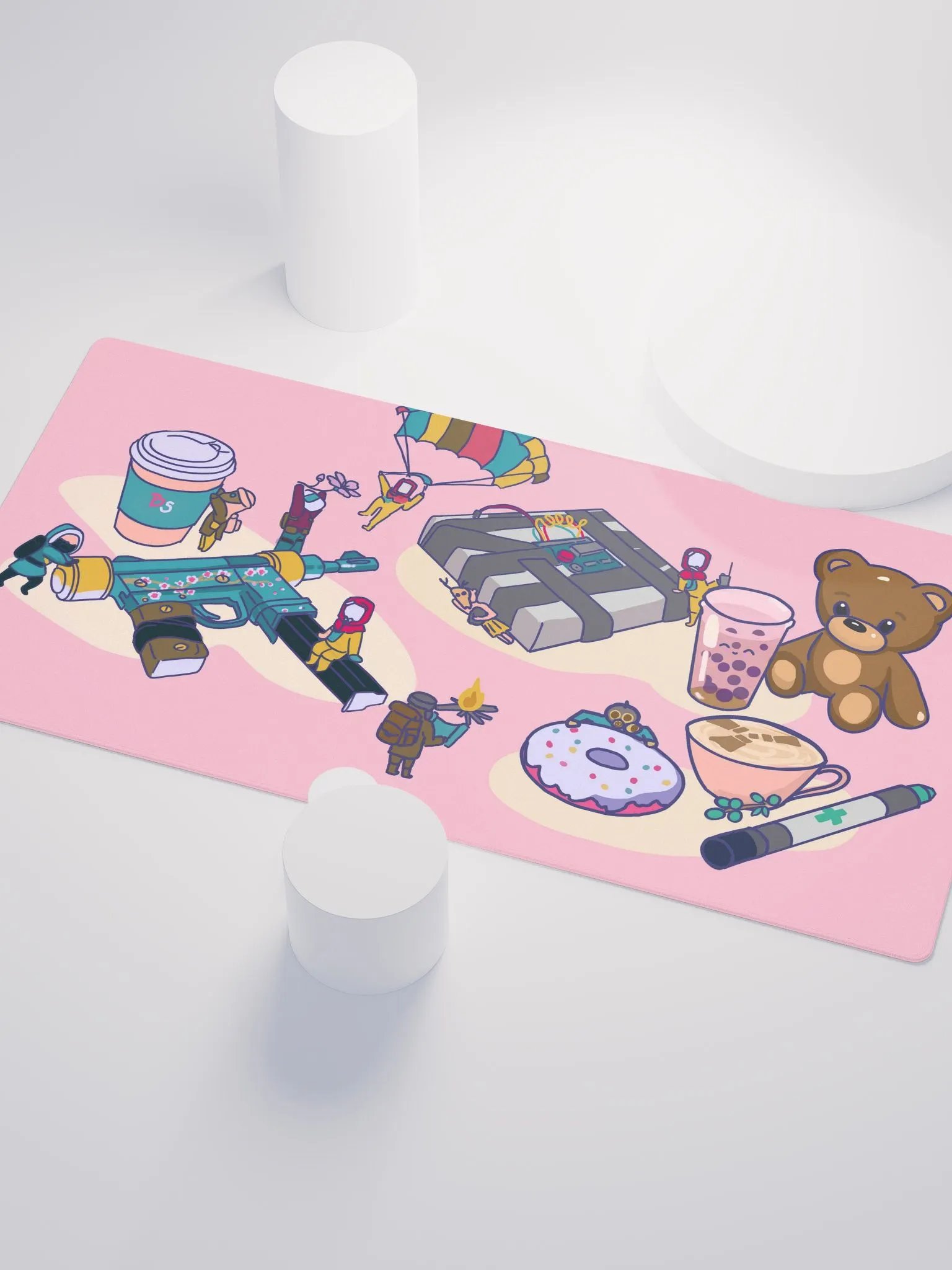 Rust Hazzy Chibi Mouse Pad - Pink product image (3)