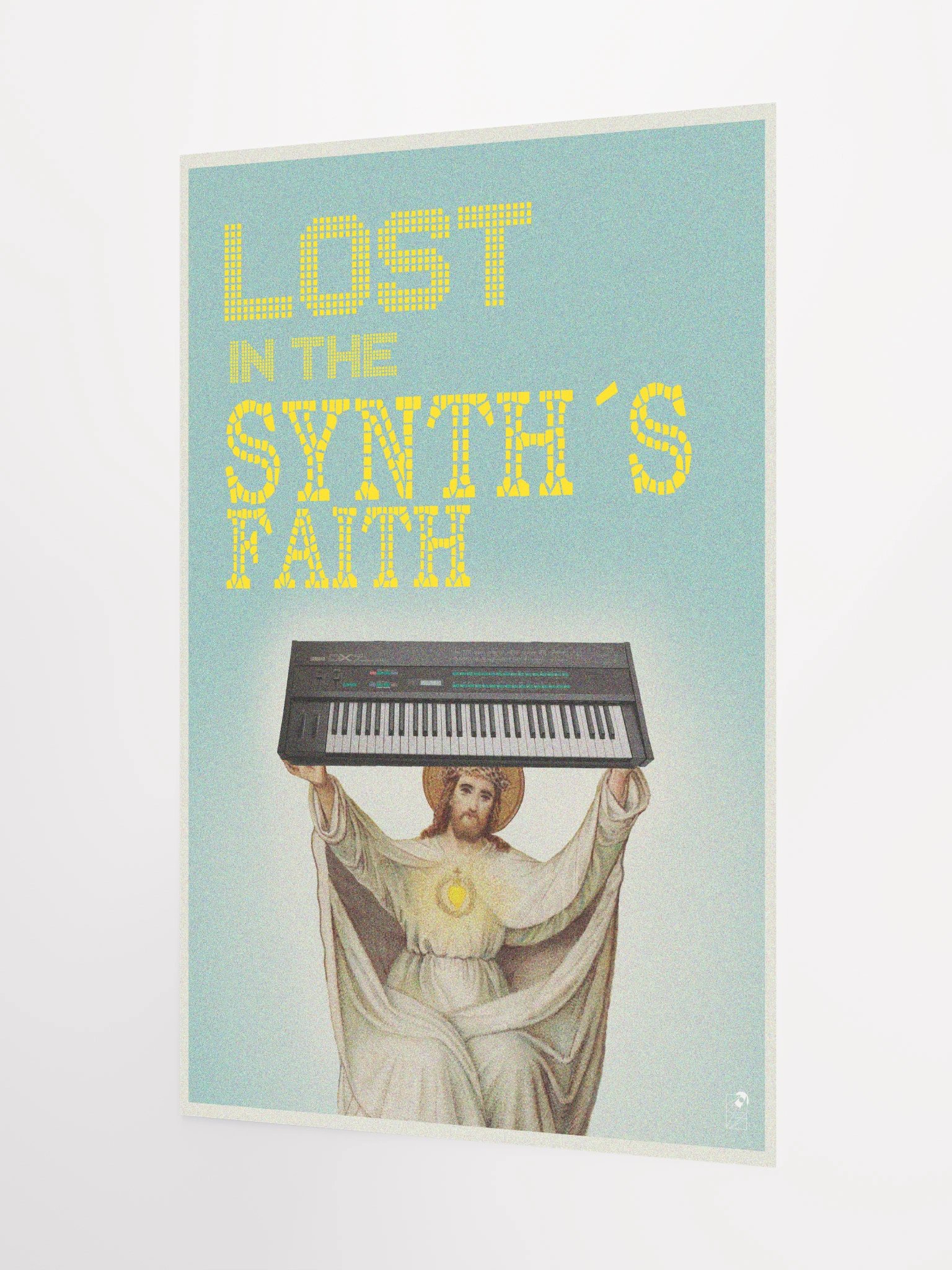 Lost in the Synth´s Faith, (d-x-7 tribute), by Frank Fonik, Techno EDM Matte Paper Poster product image (3)