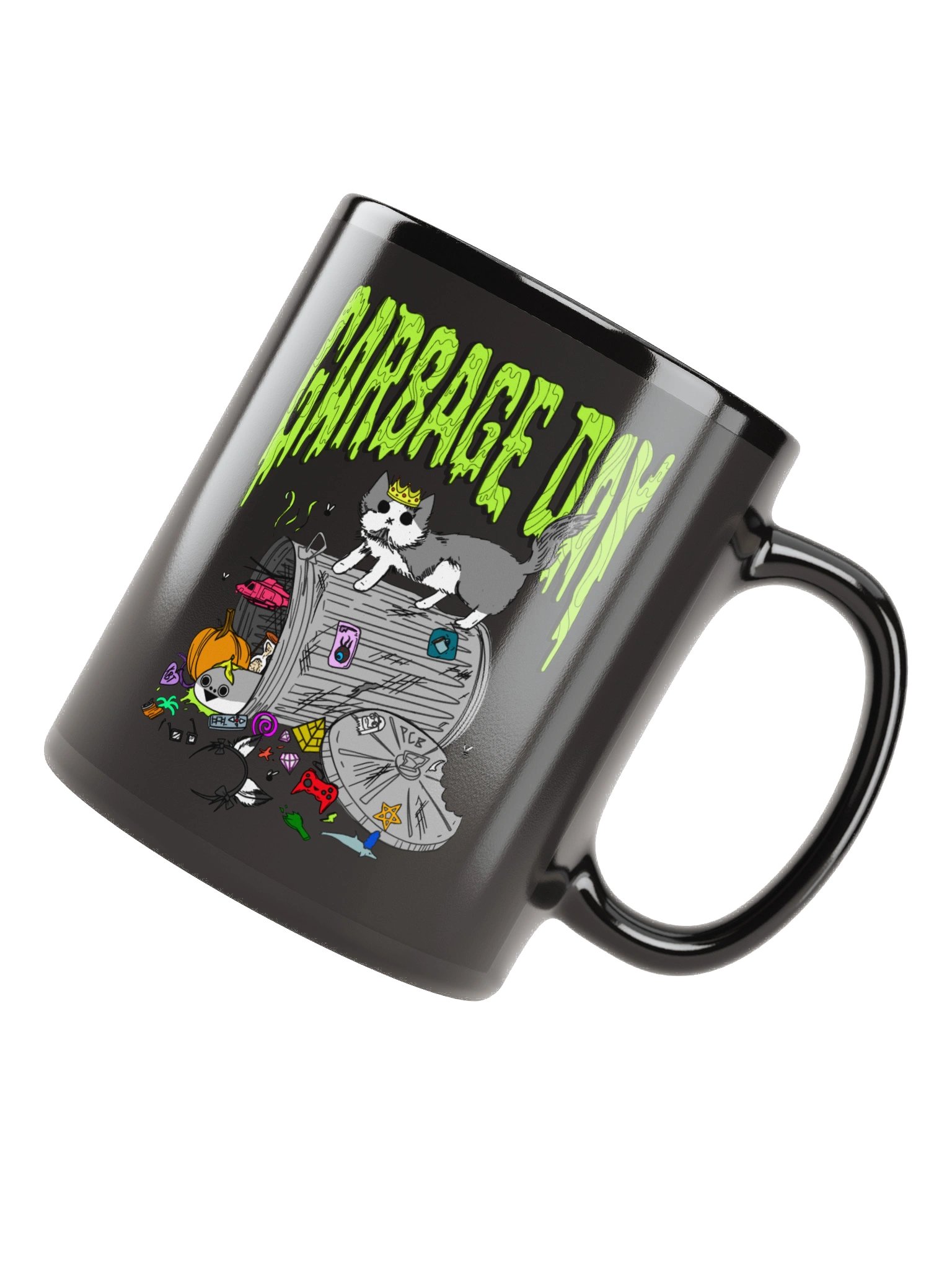 garbage day mug (black) product image (7)