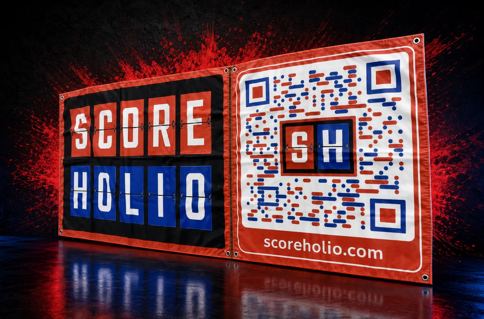 Scoreholio Logo & QR Banner product image (2)
