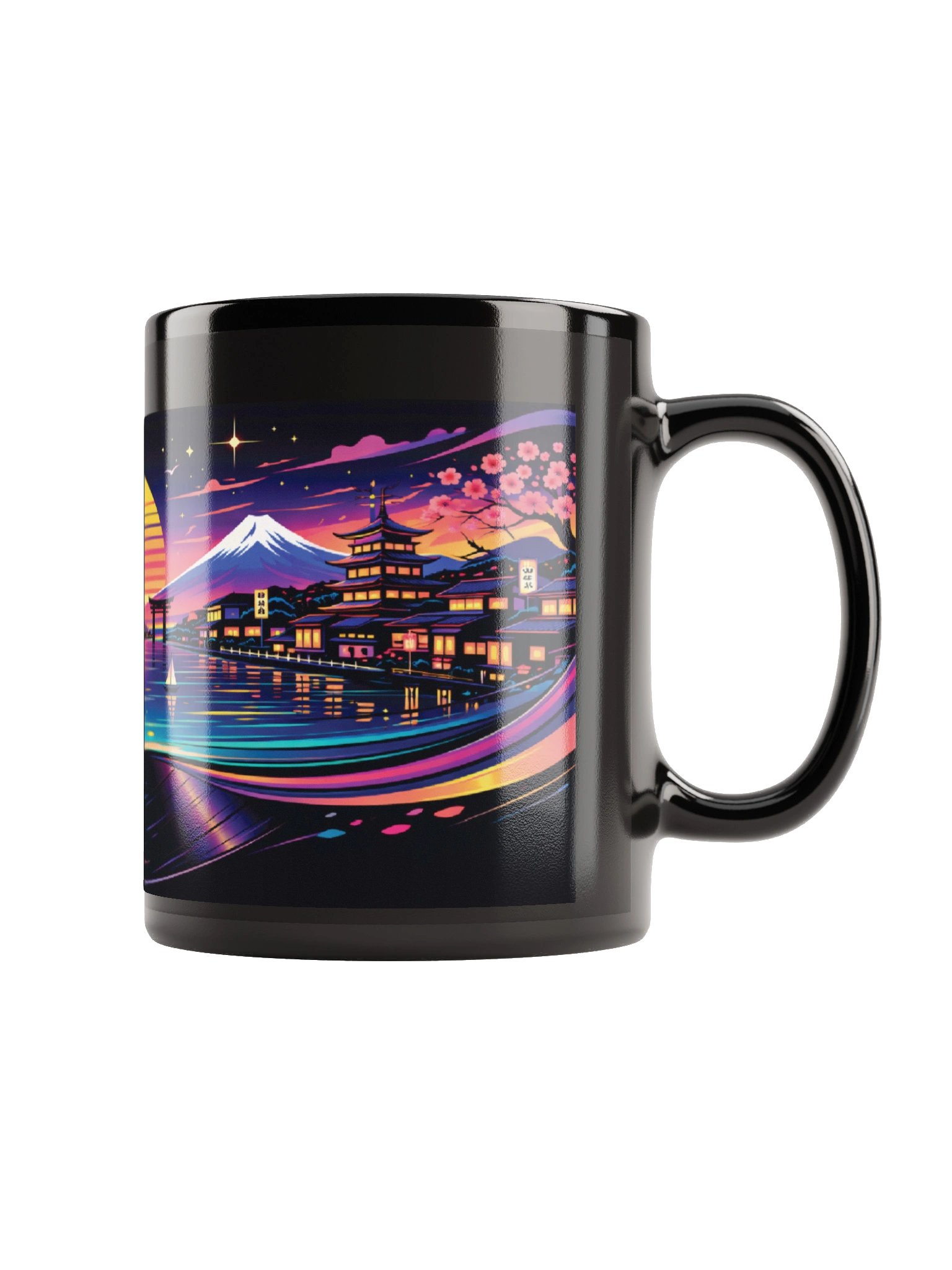 NEON HARBOR SUNSET MUG product image (3)
