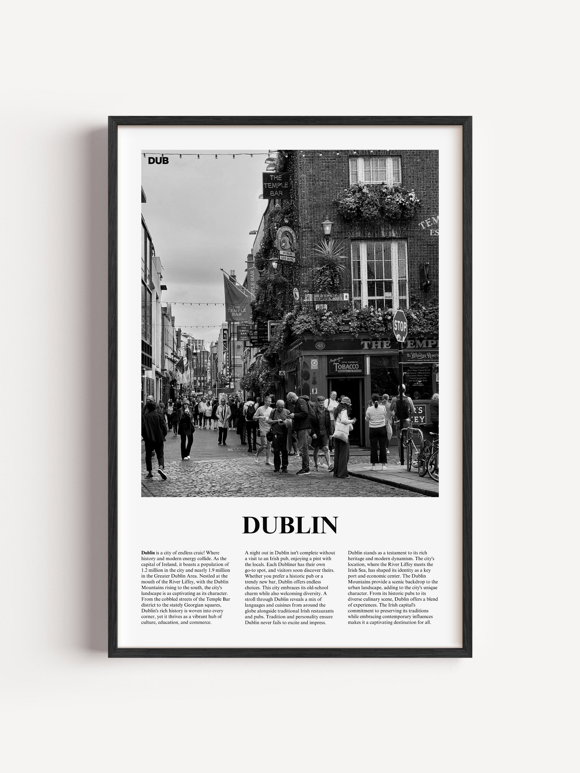 Dublin 01 Newspaper Poster | Framed product image (1)