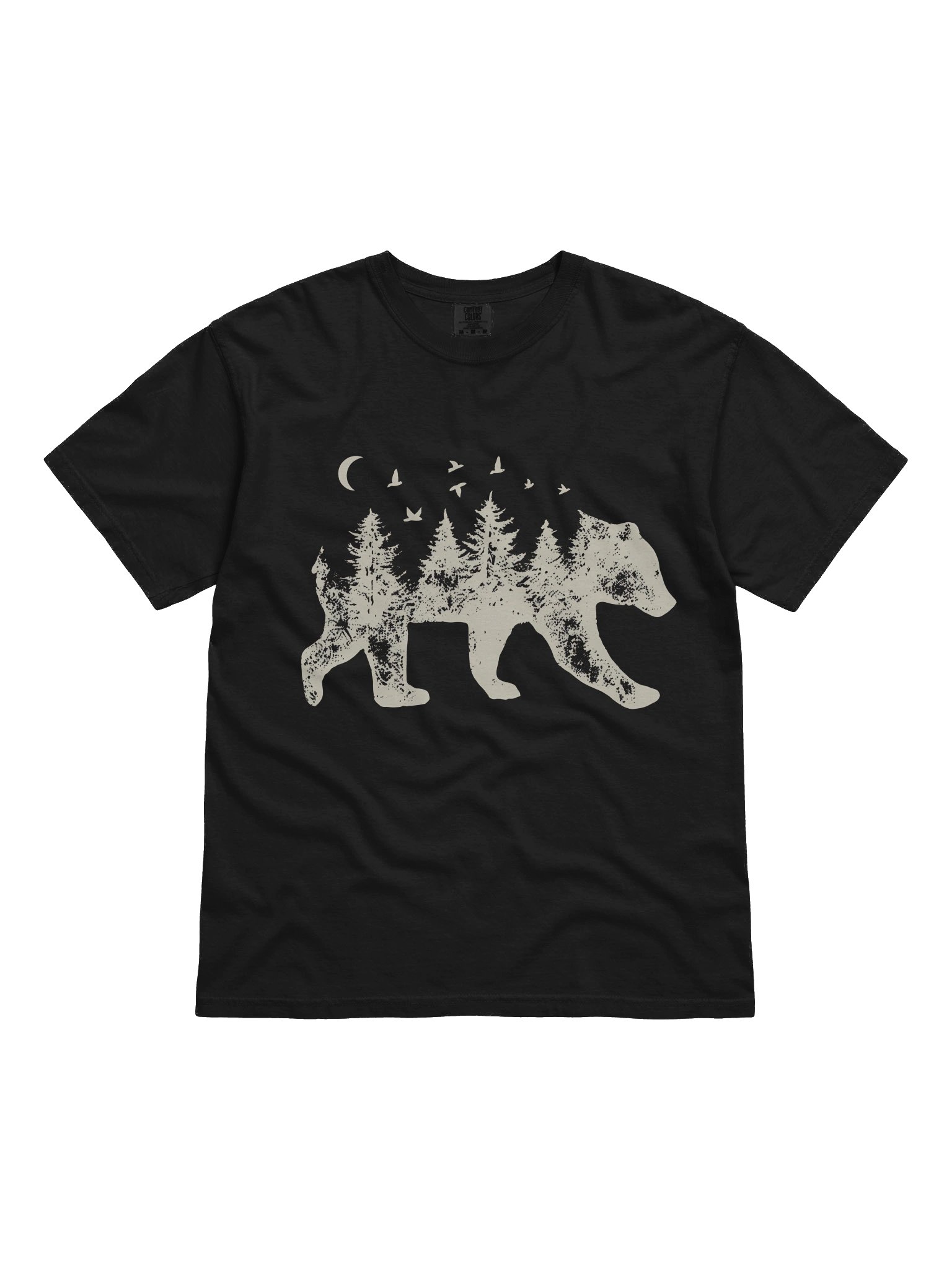 Bear Forest Silhouette T-Shirt – Nature Wildlife Graphic Tee product image (1)