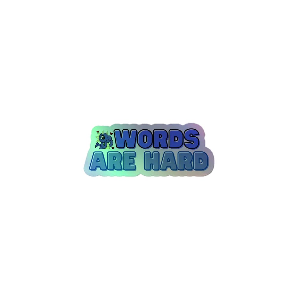 Words Are Hard Sticker product image (1)