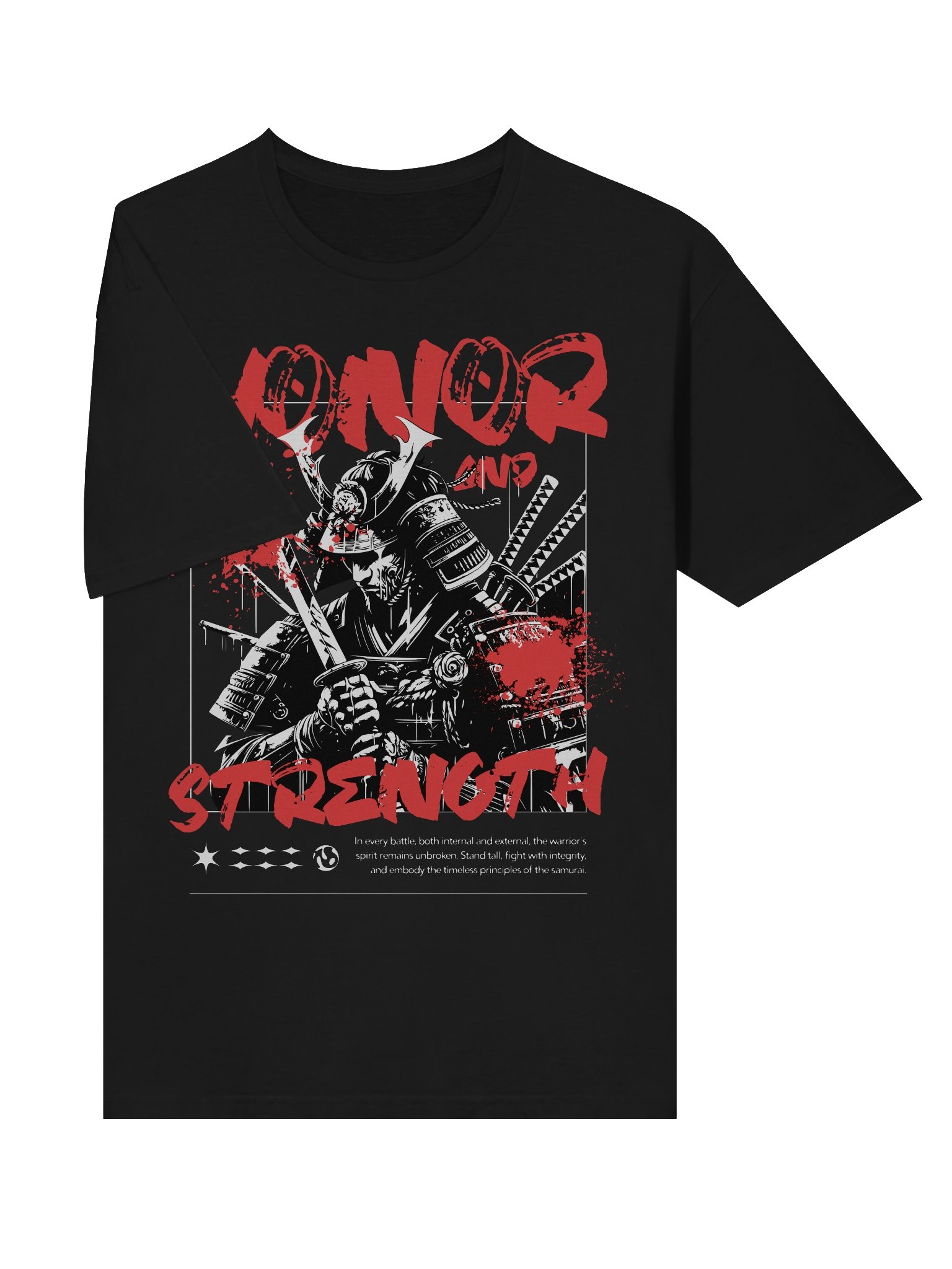 Honor and Strength Samurai T-Shirt - Gildan Softstyle product image (3)