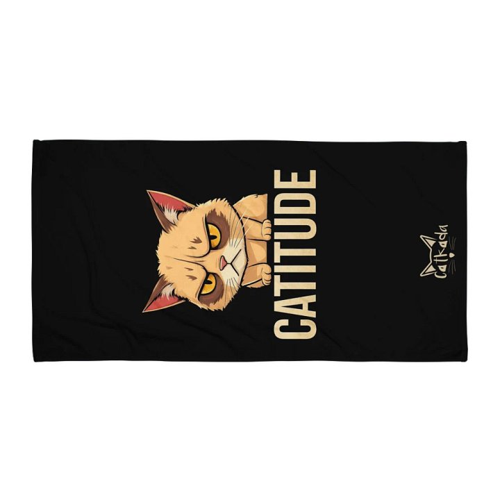 CATITUDE BEACH TOWEL product image (1)