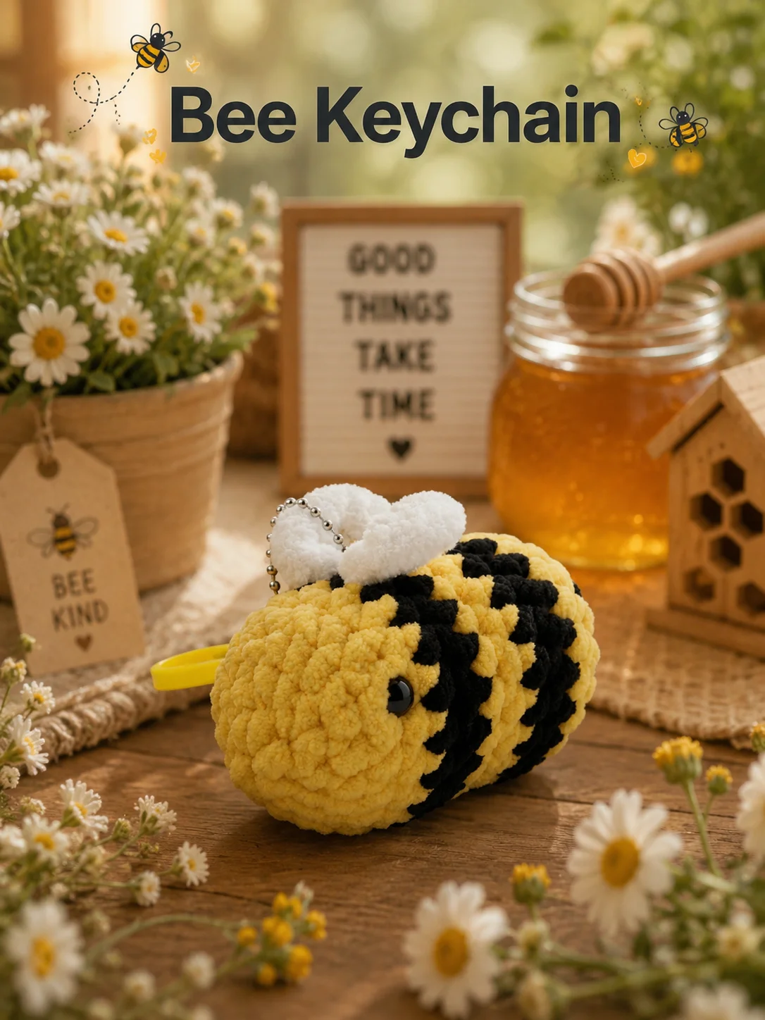 Bee Keychain product image (1)