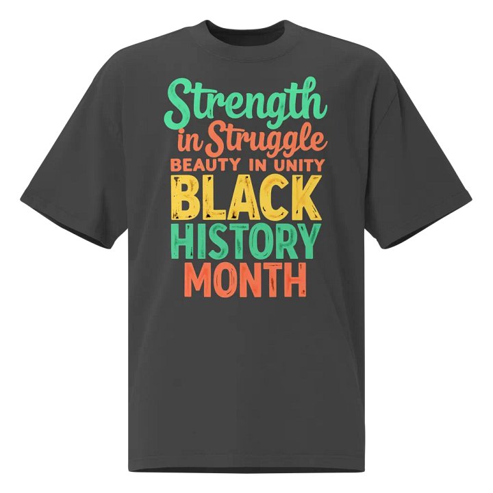 Strength in Struggle Beauty in Unity Oversized Tee product image (1)