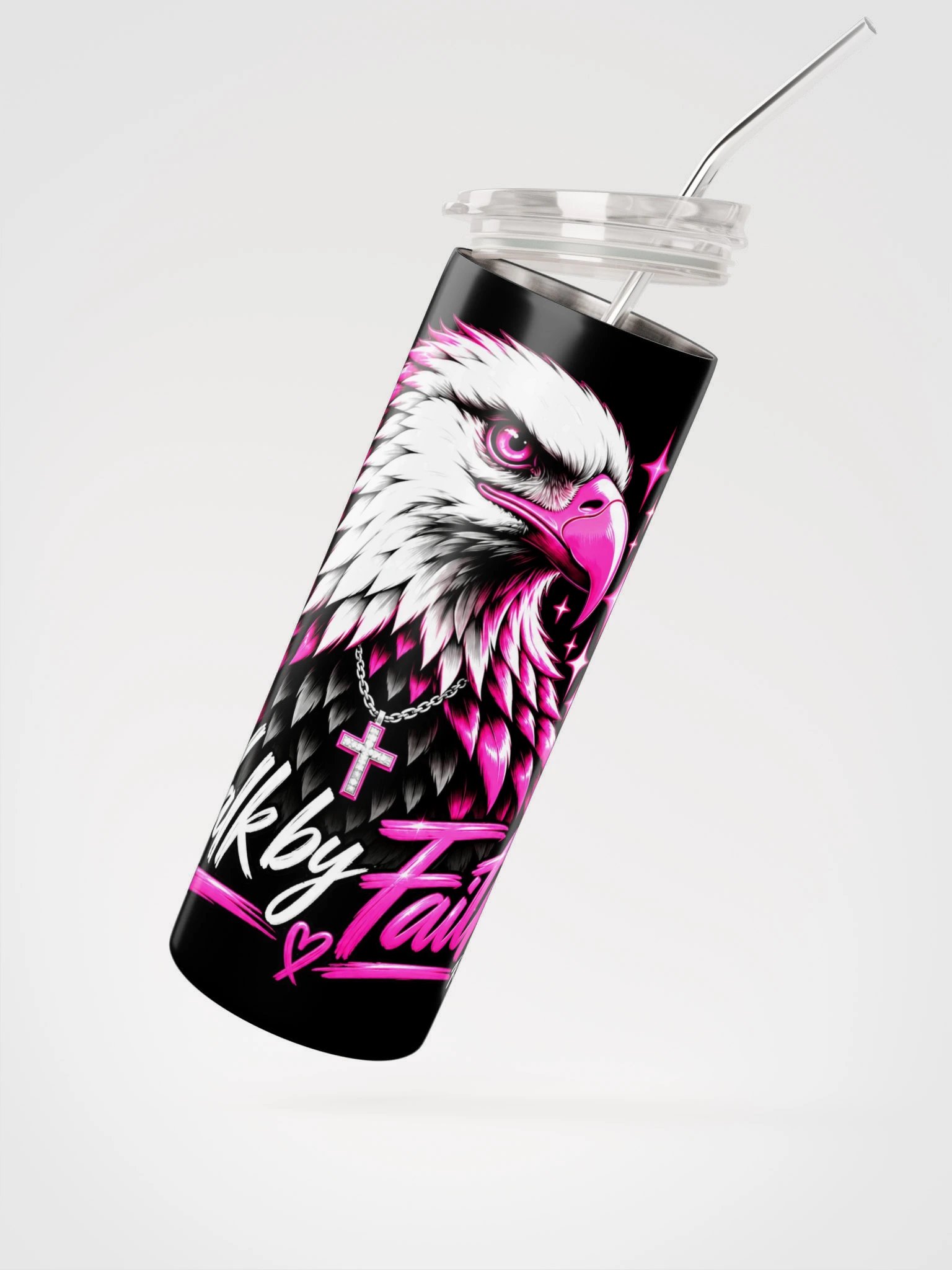 Walk by Faith Pink Eagle RBF Tumbler product image (2)