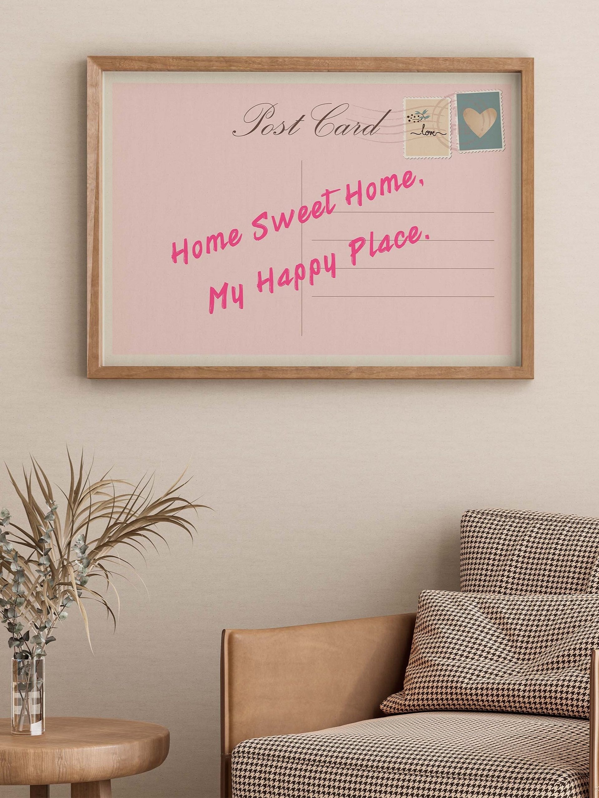 Home Sweet Home My Happy Place Vintage Post Card Wall Art product image (8)