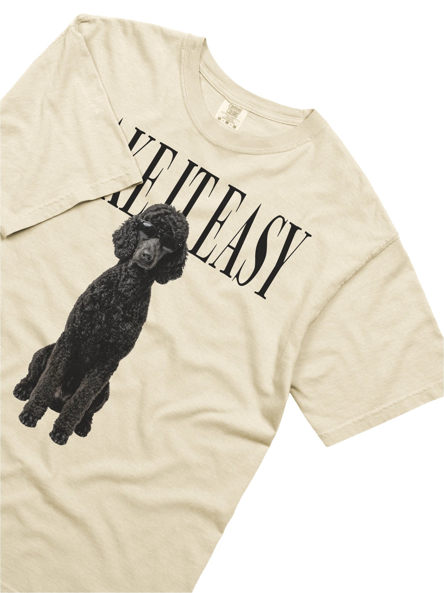 Take It Easy '90s Pop Vintage-Style T-Shirt for Standard Poodle(Black) Owners product image (8)