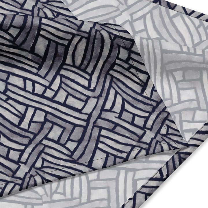 Grey Rectangles Bandana product image (2)