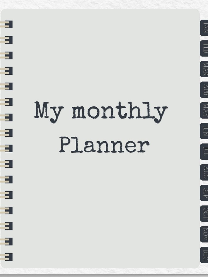Reusable Digital Monthly Planner product image (1)