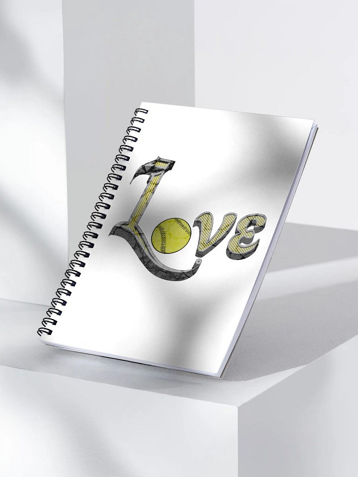 Love Softball Spiral Notebook product image (2)