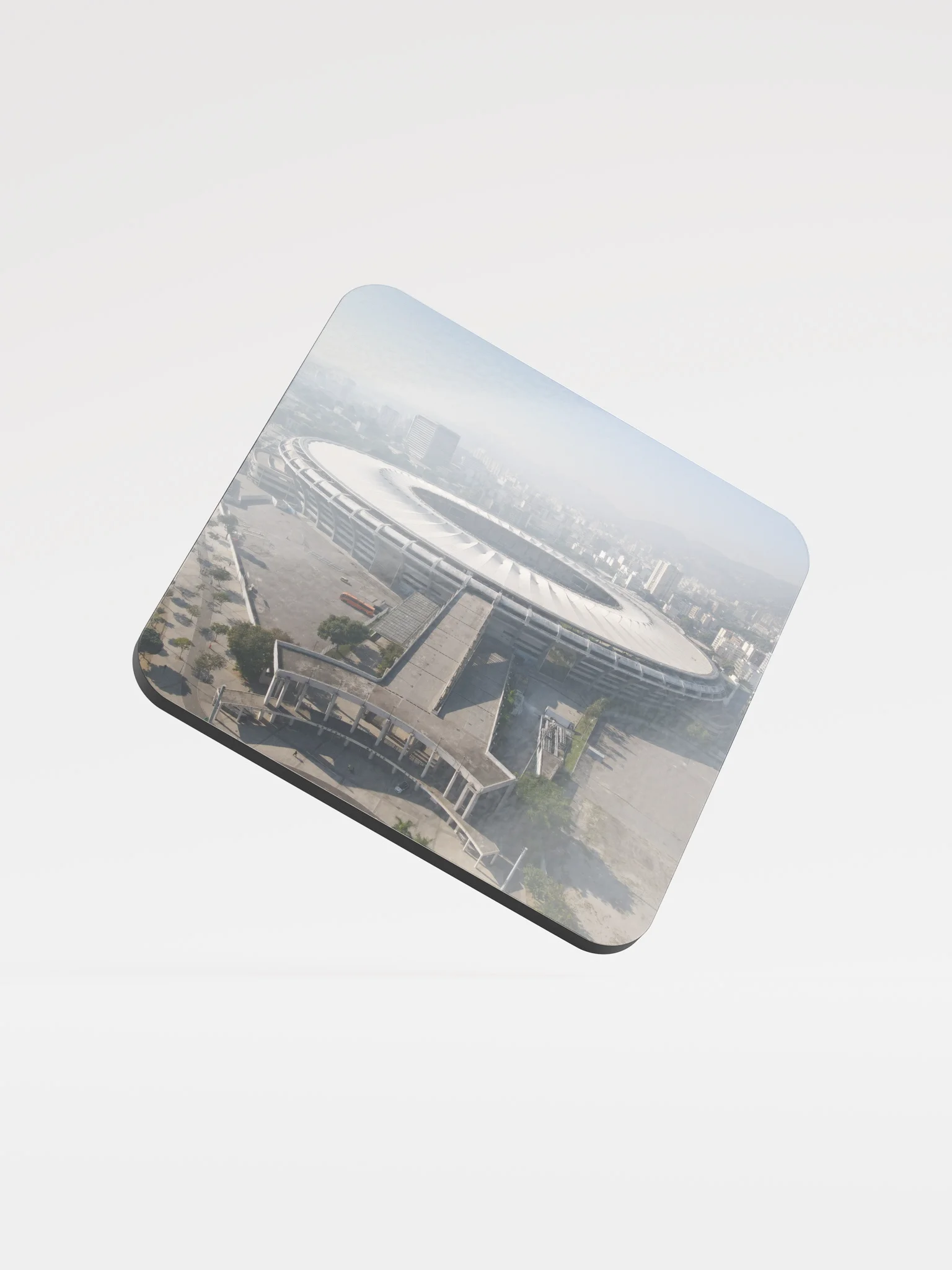 Maracanã – Glossy Cork Coaster /Porta-Copo de Cortiça (EN/BR) product image (1)