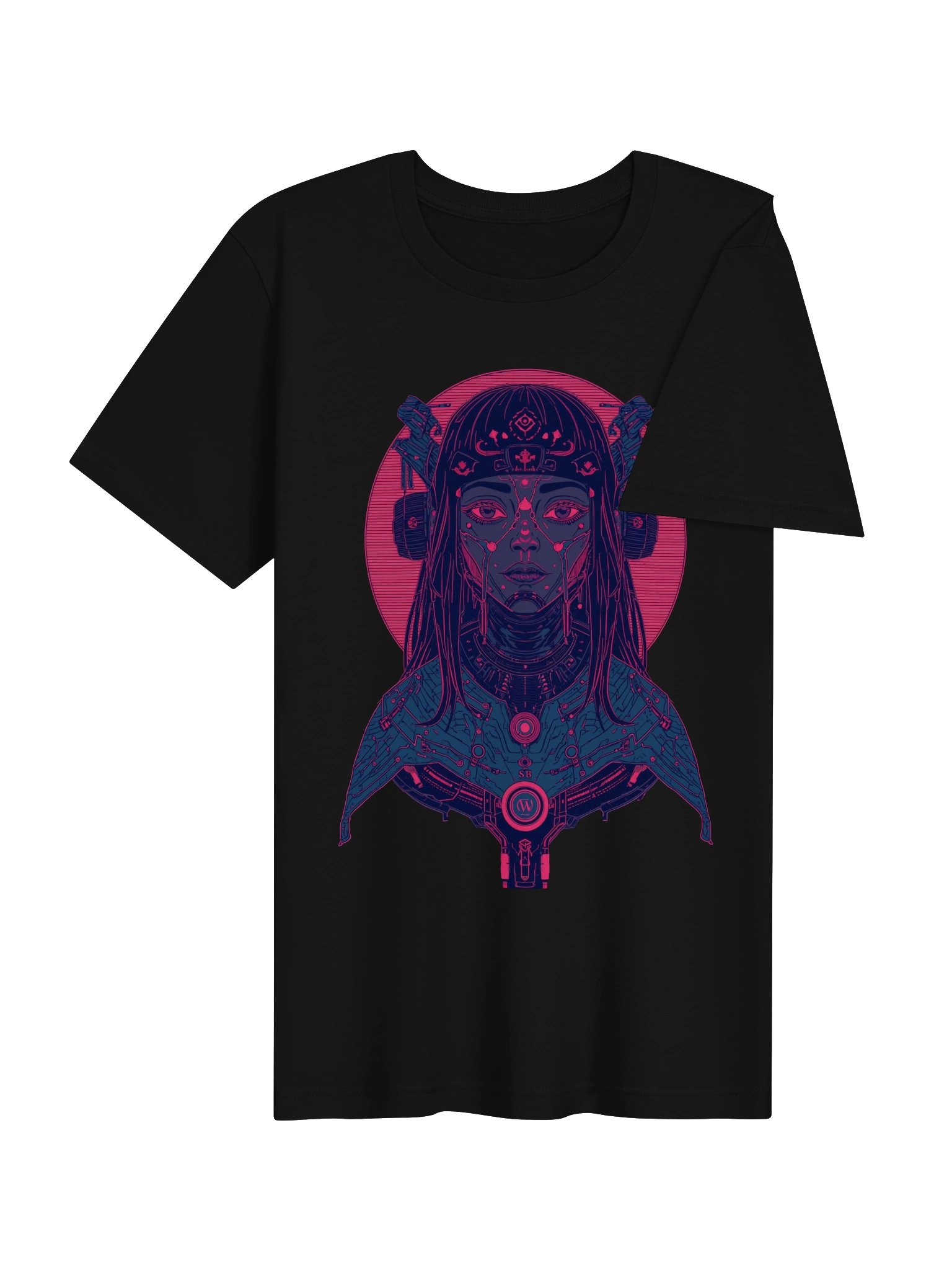 Neon Cybernetic Femme Lightweight T-Shirt product image (7)