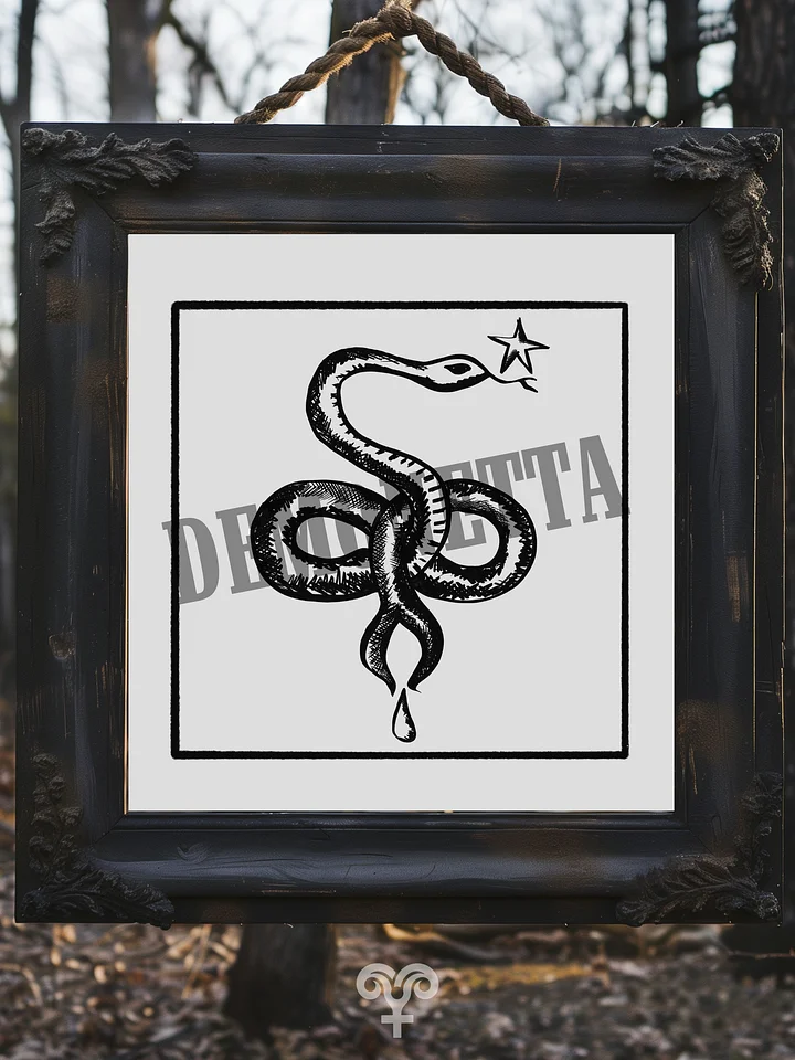 TWIN-TAILED SERPENT Sigil for Lilithian Energy, Energetic Harmony, Shadow Work, & New Beginnings! product image (1)