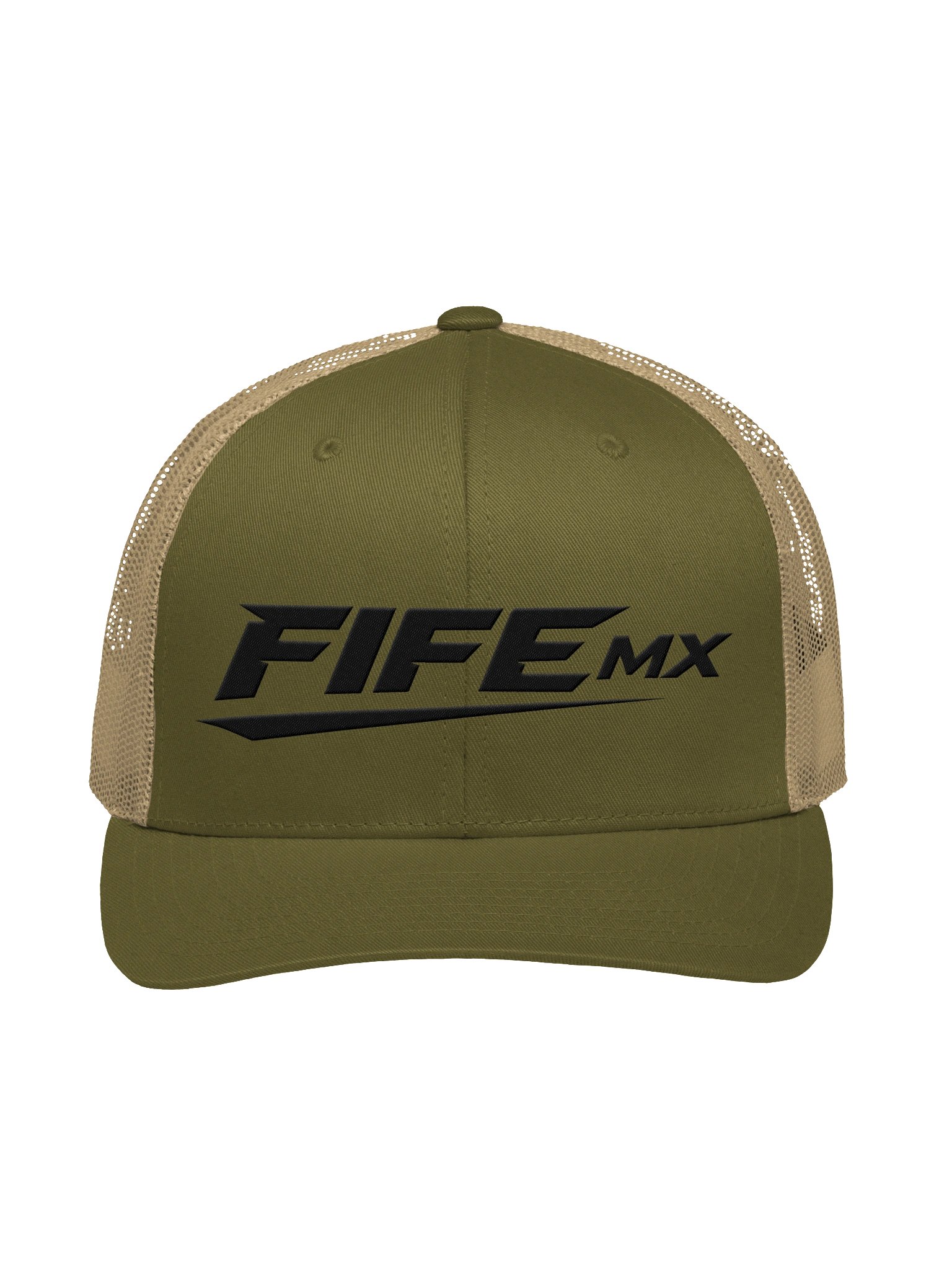 FifeMX Stitch Retro Trucker Hat – Black Logo product image (3)