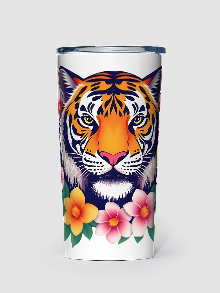 Floral Tiger 20oz Stainless Steel Tumbler product image (1)