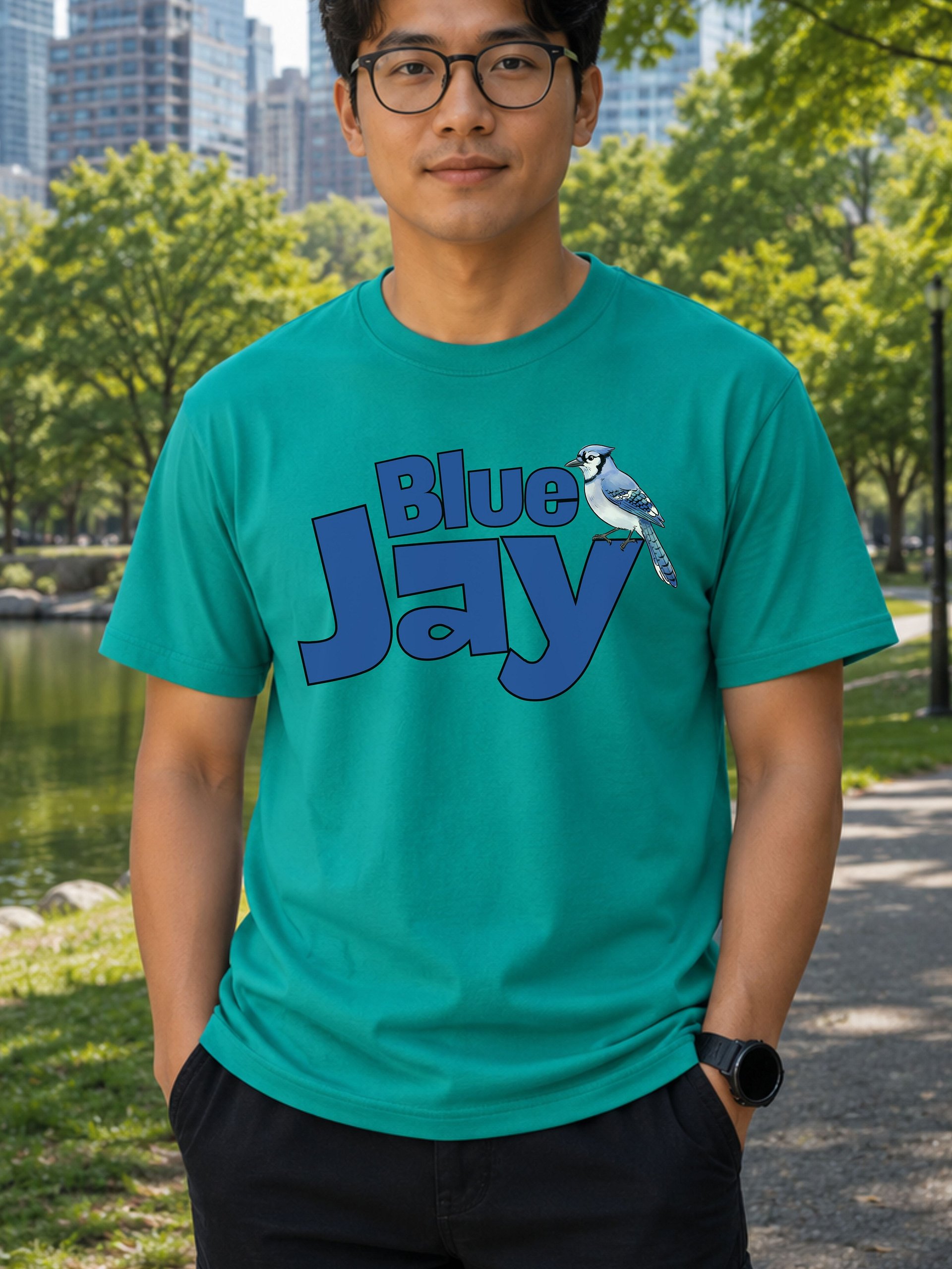 Blue Jay Bird T-Shirt – Classic Songbird Graphic Tee & Backyard Birder Gift product image (8)
