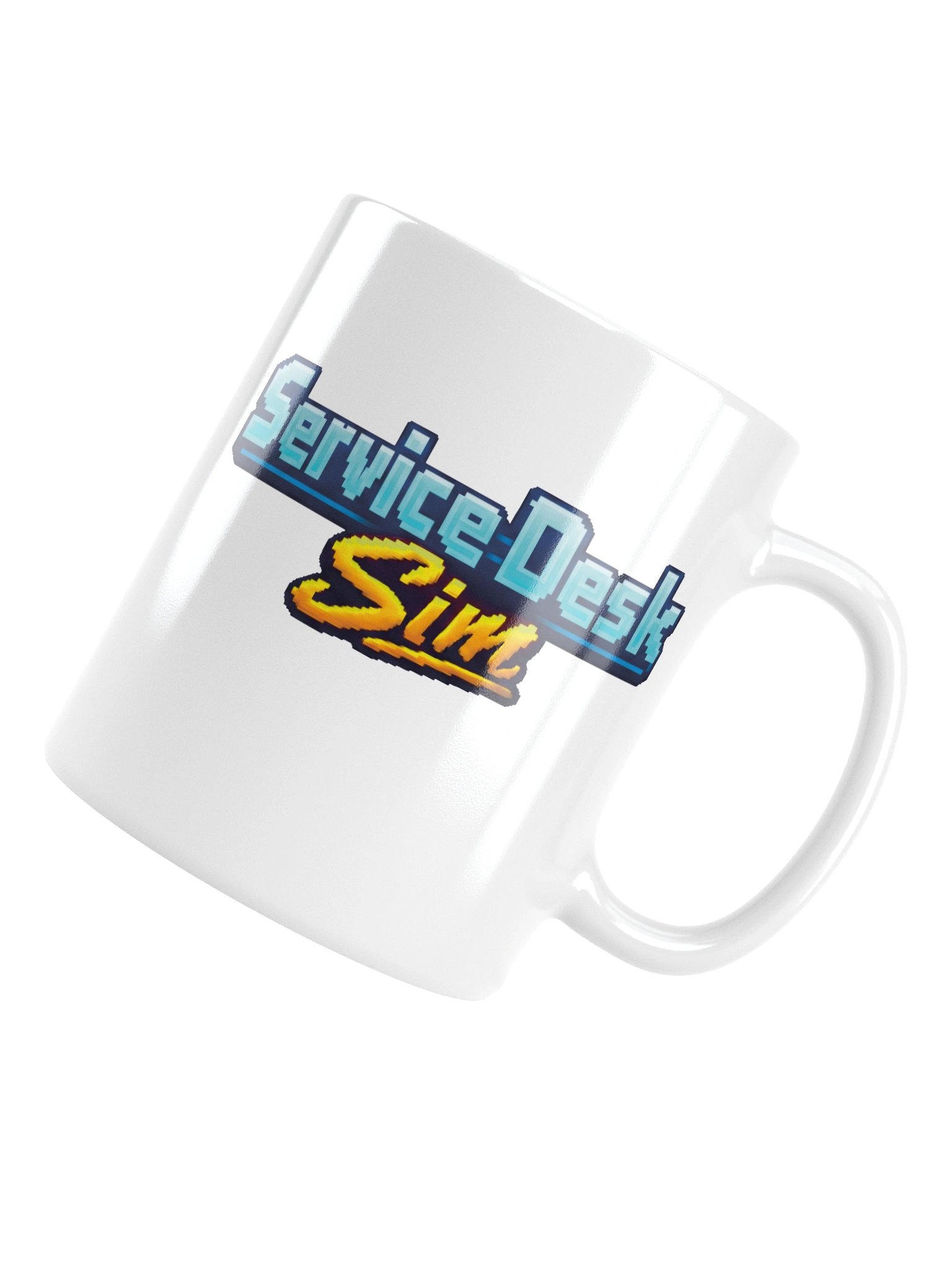 Service Desk Sim Logo White Mug product image (6)