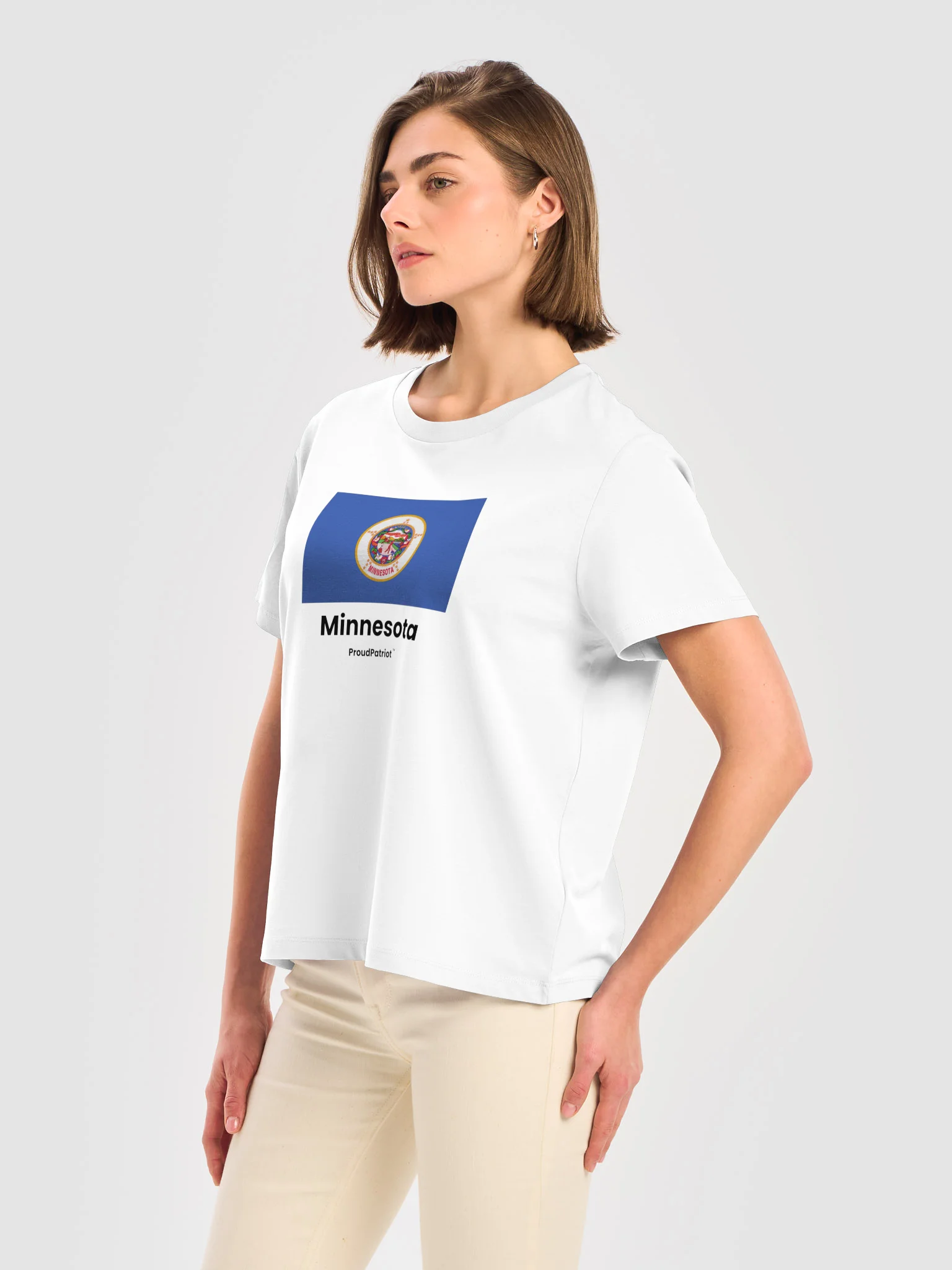 Minnesota Women's Ribbed Neck T-Shirt product image (3)