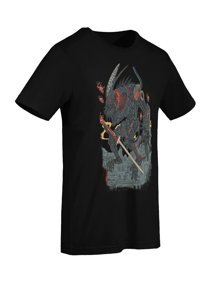 Mecha Demon Over City Lightweight T-Shirt product image (2)