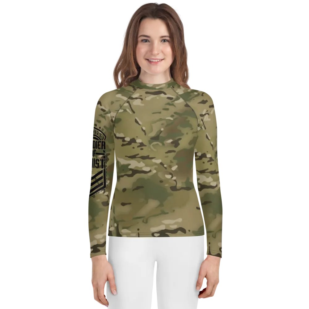 Faithful Camo: Youth Rash Guard - Multicam product image (1)