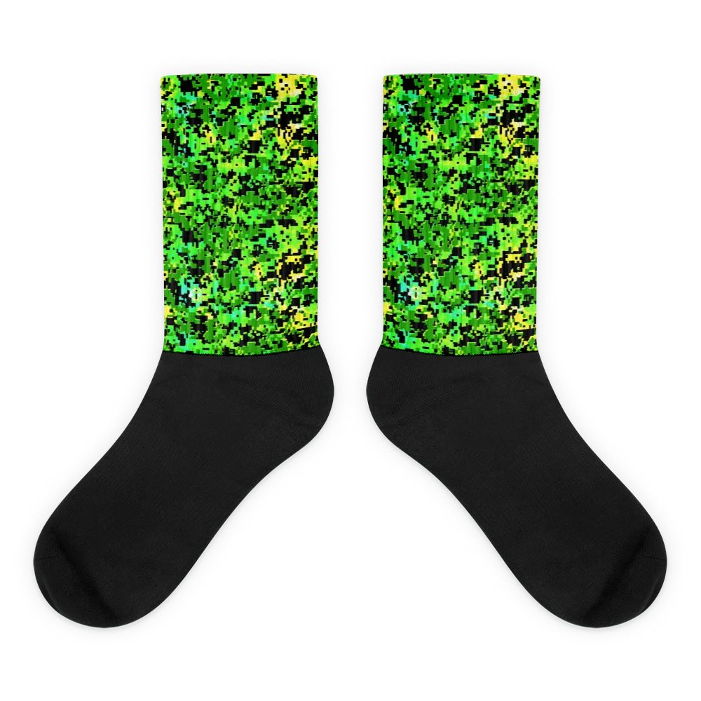 Pixelated Jungle Sublimated Socks product image (1)