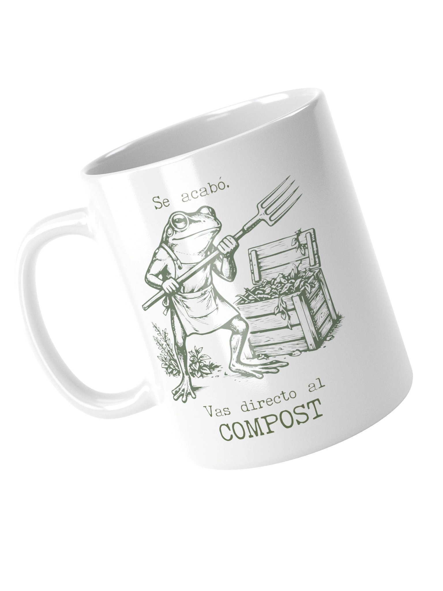 Taza Se Acabó Vas Directo al Compost | Taza Divertida de Jardinería | Regalo Original para Amantes del Huerto product image (5)