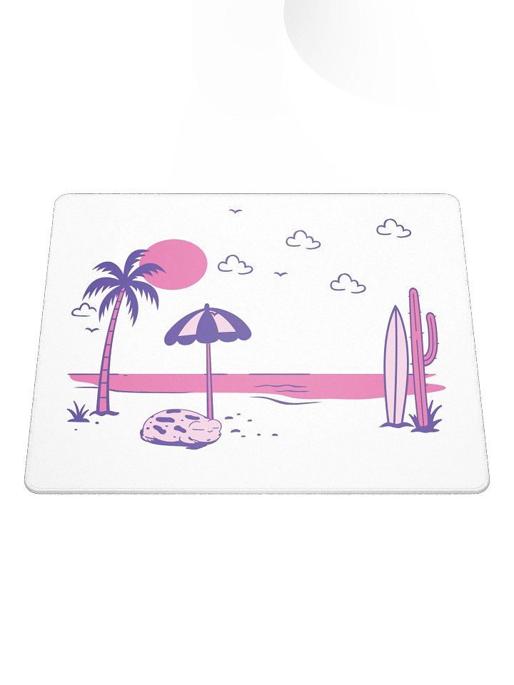 Pink Sunset Beach Gaming Mouse Pad product image (1)
