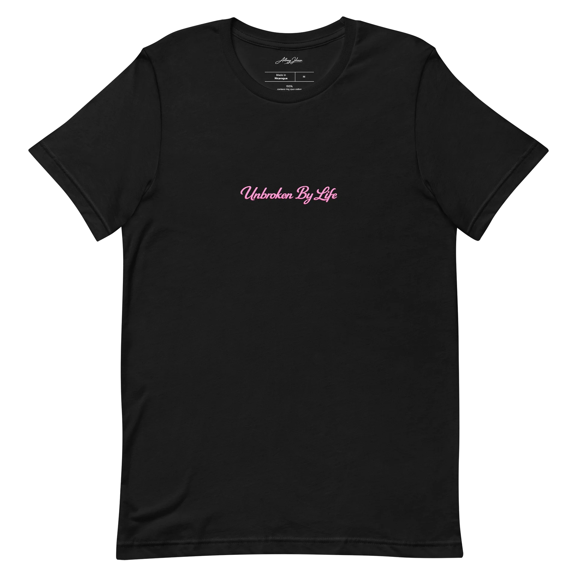 Unbroken By Life Tee – Pink Script Edition product image (6)