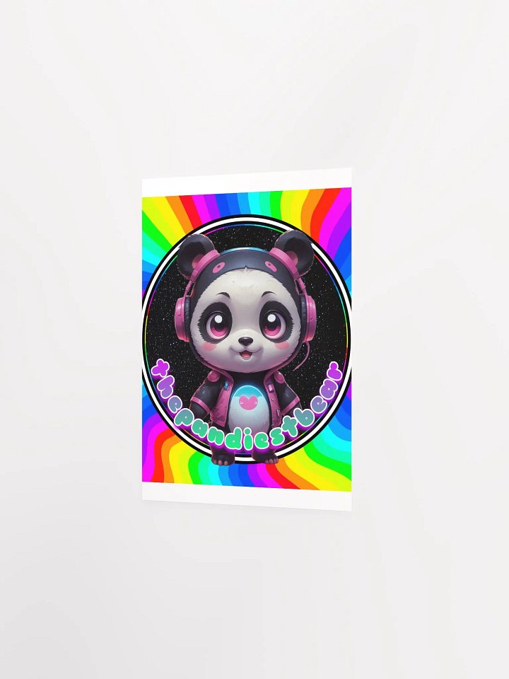 Panda Beats Matte Poster product image (5)