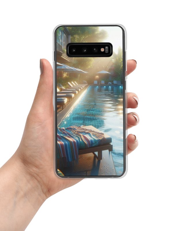 Tropical Poolside Samsung® Clear Case | Ai Design product image (7)