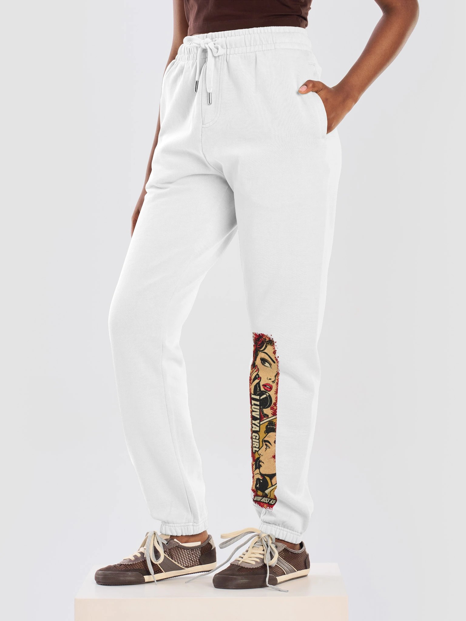 I Luv Ya Girl Vintage Romance Comic Joggers product image (29)
