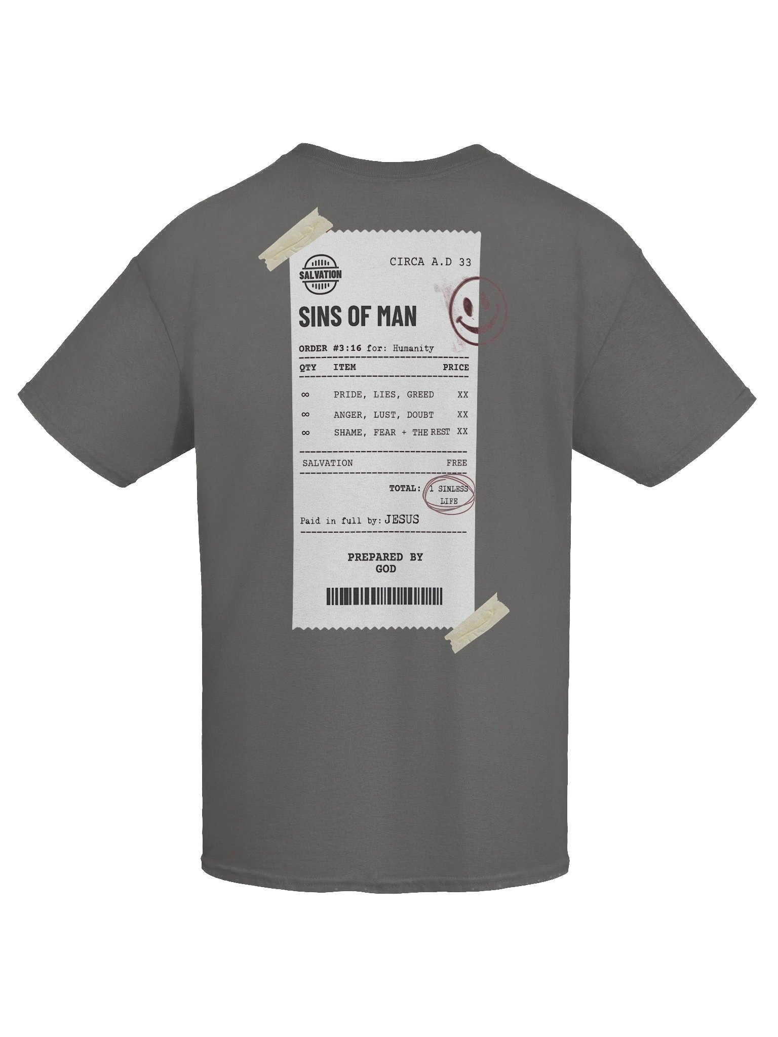 YHWH Heavyweight Tee - "Paid in Full" product image (3)