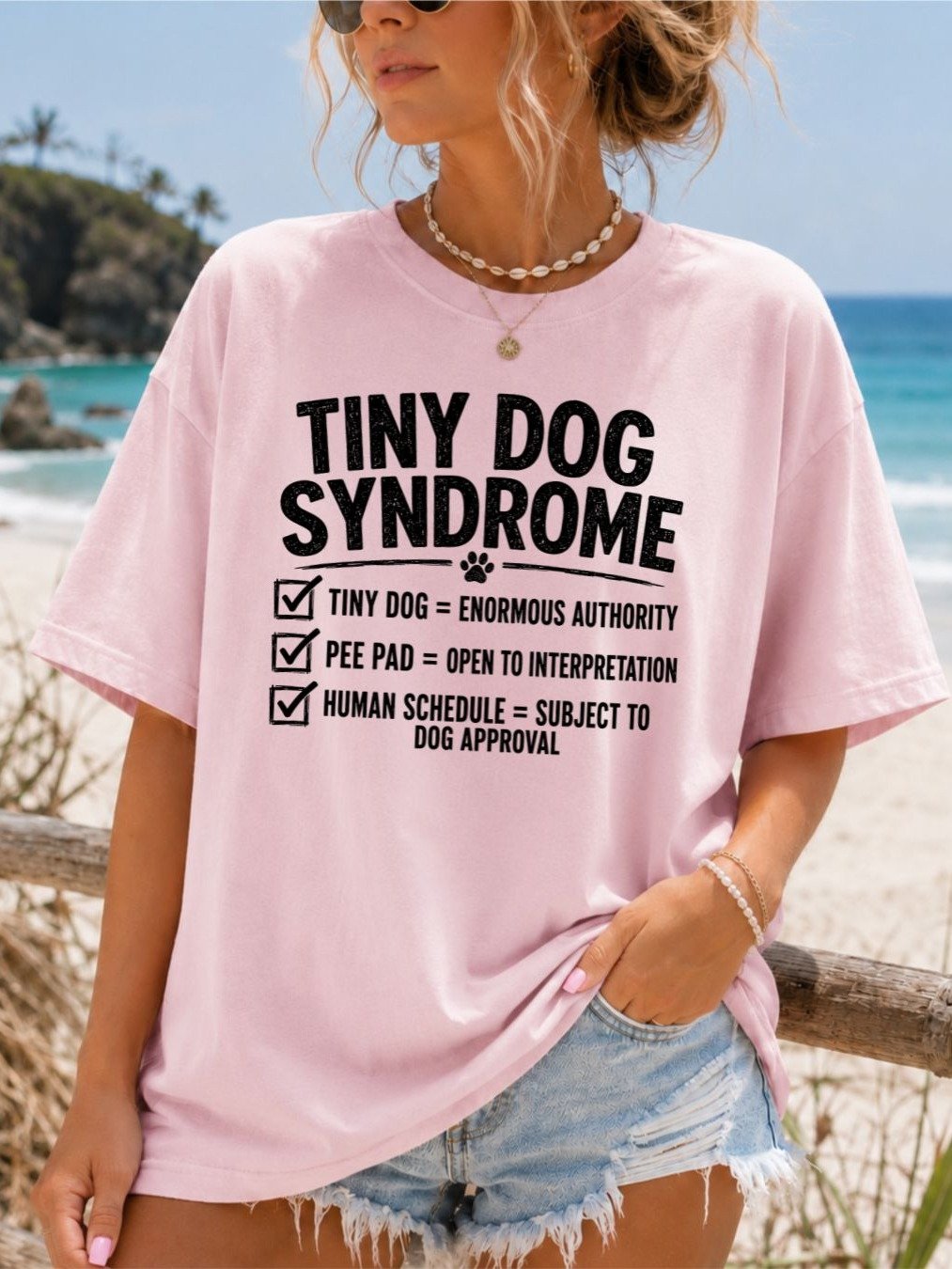 Tiny Dog Syndrome Funny Small Dog T-Shirt product image (9)