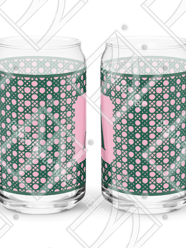 Verdant Garden Monogram A Can-Shaped Glass product image (7)